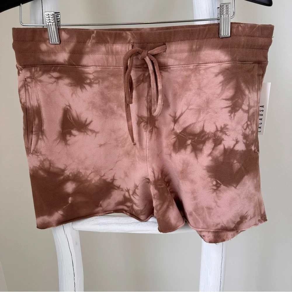Anthropologie LACAUSA Slater Rustic Tie Dye Sweatshorts SZ M